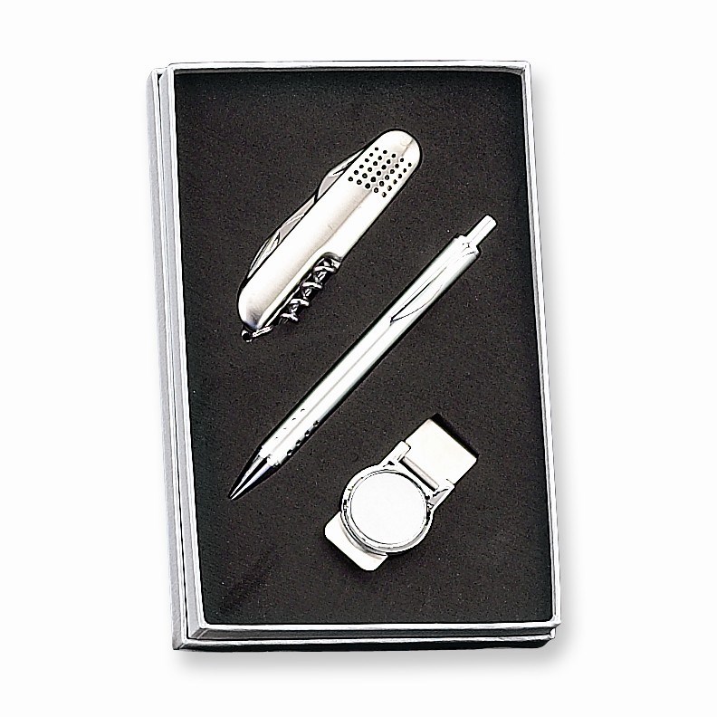 Pen, Knife and Money Clip Set