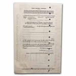 Penn Central Company Stock Certificate (Brown)
