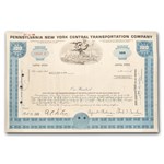 Pennsylvania New York Central Transportation Stock Certificate