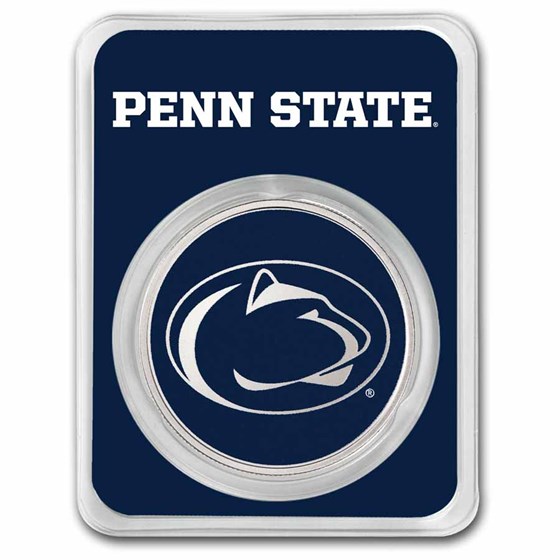 Pennsylvania State University 1oz Silver Colorized Round (in TEP) Pennsylvania State University 1oz Silver Colorized Round (in TEP)