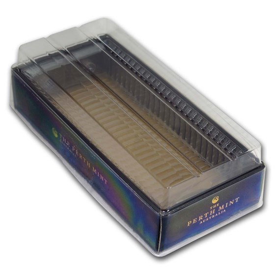 Perth Mint Gold Bar Soft Plastic Storage Box (Empty, Used) Perth Mint Gold Bar Soft Plastic Storage Box (Empty, Used)