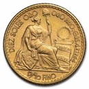 Peru Gold 10 Soles Liberty AU/BU (Random)