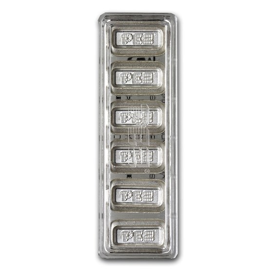 PEZ® 6x 5 gram Silver Wafers w/Capsule Case PEZ® 6x 5 gram Silver Wafers w/Capsule Case