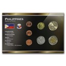 Philippines 1 Sentimo - 10 Piso 7-Coin Set BU