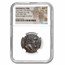 Phoenicia Tyre Silver Shekel (38/37 BC, Year 89) AU NGC