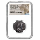 Phoenicia Tyre Silver Shekel (44/43 BC, Year 83) Ch VF NGC