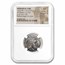 Phoenicia Tyre Silver Shekel (62/1 BC) AU NGC