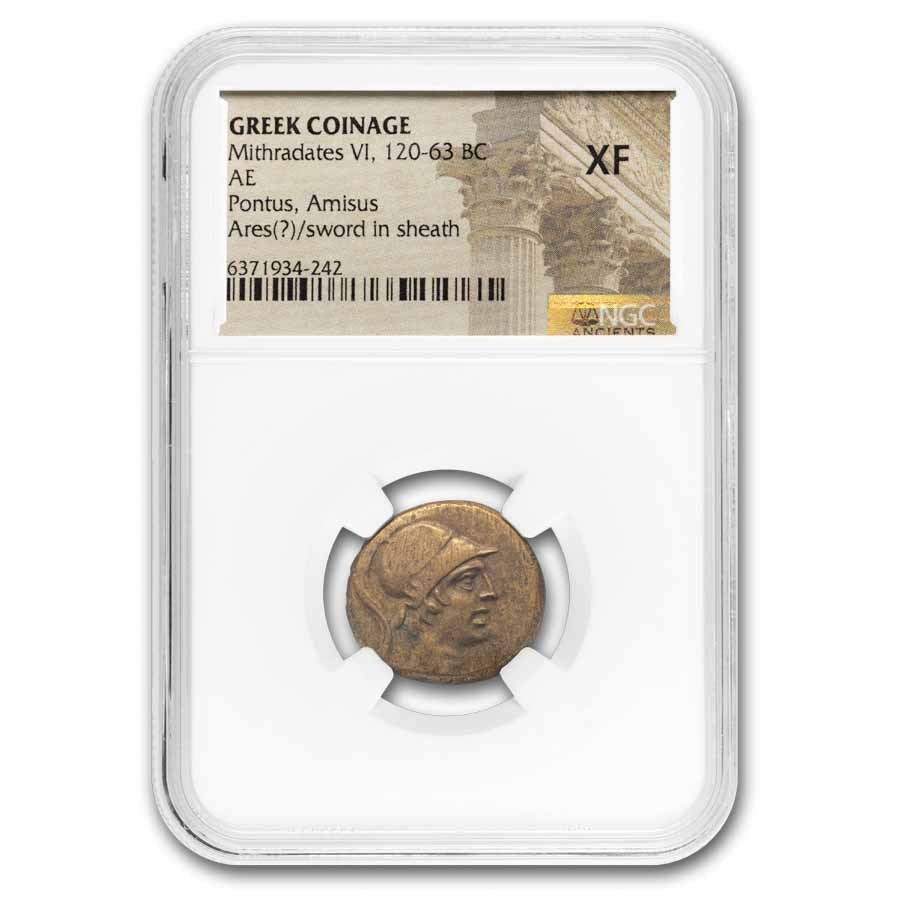 Buy 120-63 BC Pontic AE Mithradates VI XF NGC | APMEX