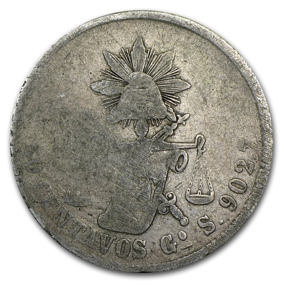 Pre-1900 Mexico Silver 50 Centavos Avg Circ (ASW .393 oz) Pre-1900 Mexico Silver 50 Centavos Avg Circ (ASW .393 oz)
