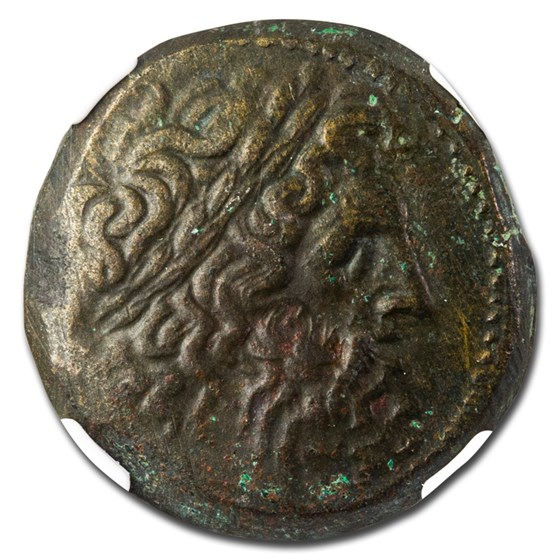 Ptolemaic Kingdom AE Diobol Ptolemy II 285-246 BC Ch XF NGC Ptolemaic Kingdom AE Diobol Ptolemy II 285-246 BC Ch XF NGC