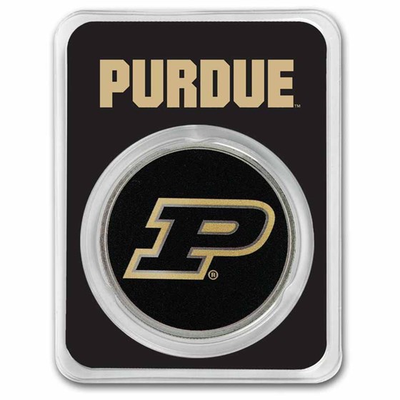 Purdue University 1 oz Silver Colorized Round (in TEP)
