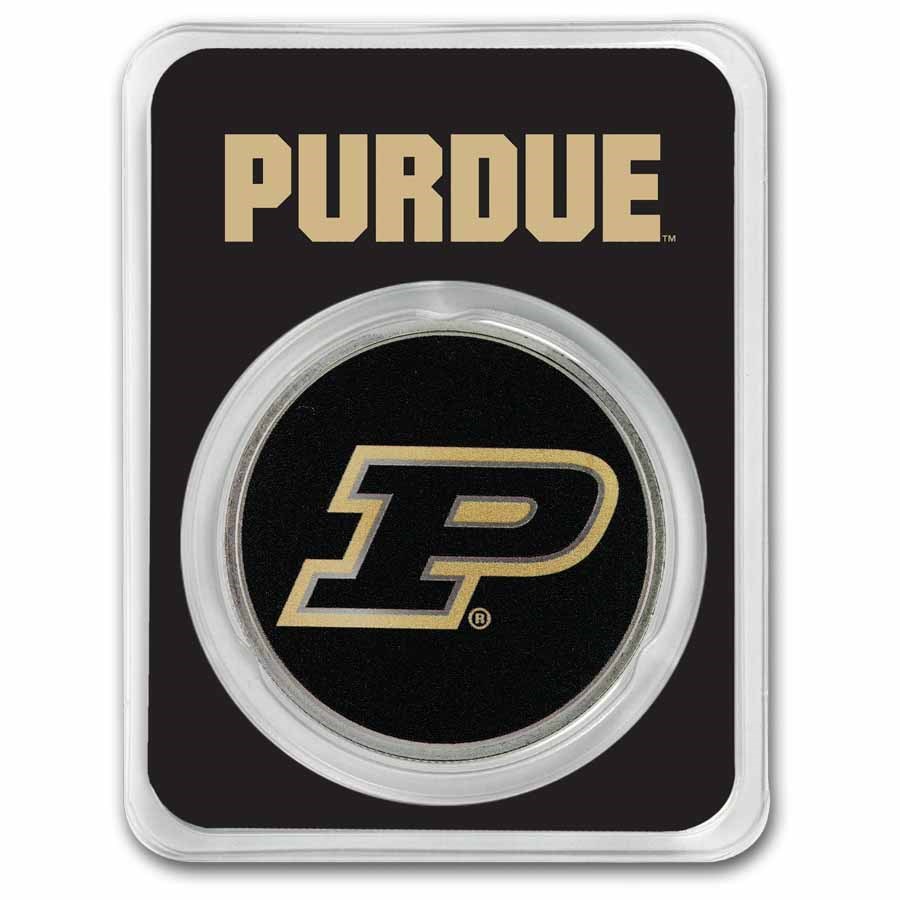 Purdue University 1 oz Silver Colorized Round (in TEP)