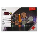 Qatar 1 Dirham - 50 Dirhams 5-Coin Set BU (Landscape Packaging)