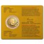 Random Year 1 oz Gold Maple Leaf .99999 BU (w/Assay Card)