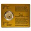 Random Year 1 oz Gold Maple Leaf .99999 BU (w/ Damaged Assay)