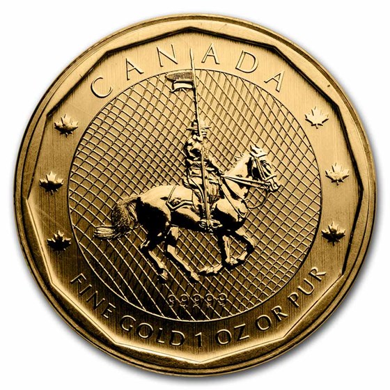 Random Year 1 oz Gold Maple Leaf .99999 BU (w/ Damaged Assay)