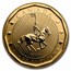 Random Year 1 oz Gold Maple Leaf .99999 BU (w/ Damaged Assay)