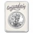 Random Year 1 oz Silver Eagle - w/Special Occasion Card, In TEP
