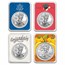 Random Year 1 oz Silver Eagle - w/Special Occasion Card, In TEP