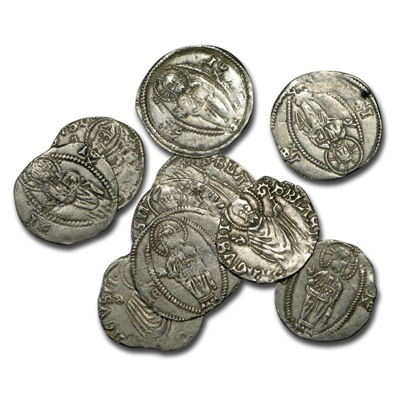 Republic of Ragusa Silver Grosso (1372-83 AD) Avg Circ Republic of Ragusa Silver Grosso (1372-83 AD) Avg Circ