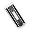 Rhodium Plated Black & Grey Colored Money Clip