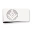 Rhodium Plated Masonic Emblem Money Clip