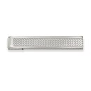 Rhodium-plated Patterned Tie Bar