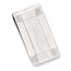 Rhodium Plated Satin Patterned Corner Money Clip