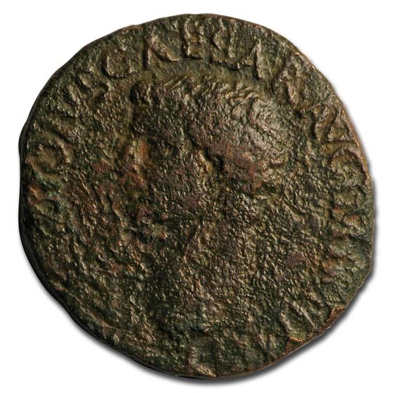 Roman AE As Emperor Claudius (41-54 AD) Good Roman AE As Emperor Claudius (41-54 AD) Good