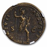 Roman AE Dupondius Emperor Domitian (81-96 AD) Ch F NGC