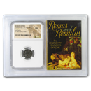 Roman AE Nummus Romulus and Remus (330-340 AD) AU NGC (Vault) Roman AE Nummus Romulus and Remus (330-340 AD) AU NGC (Vault)