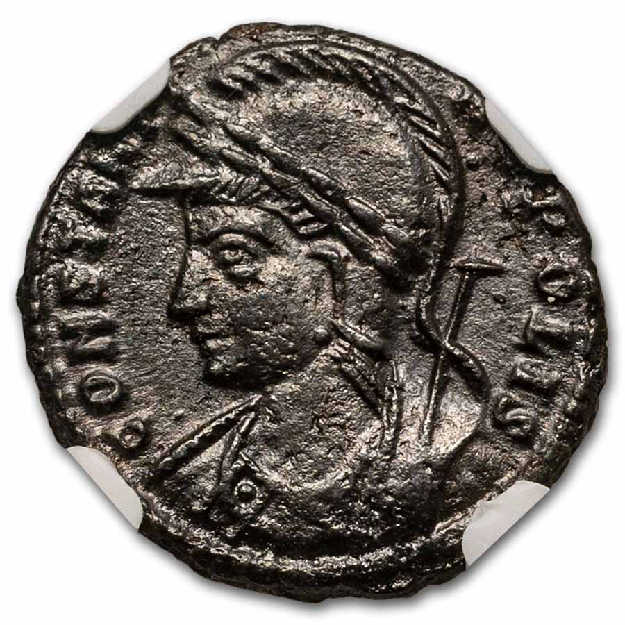 Buy 330-340 AD Roman AE3/4 Billon Nummus XF NGC | APMEX