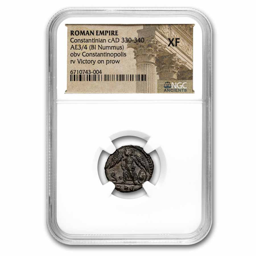Buy 330-340 AD Roman AE3/4 Billon Nummus XF NGC | APMEX