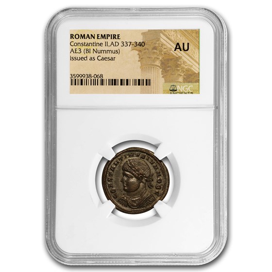 Buy Roman AE3 Emperor Constantine II (337-340 AD) AU NGC | APMEX