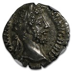 Roman AR Ag Denarius Emperor Commodus (177-192 AD) AU NGC
