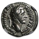 Roman AR Denarius Antoninus Pius (138-161 AD) Ch-VF NGC