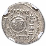 Roman AR Denarius Augustus (27 BC-14 AD) AU NGC (RIC I 86a)