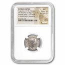 Roman AR Denarius Augustus (27 BC-14 AD) AU NGC (RIC I 86a)
