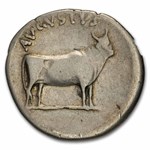Roman AR Denarius Augustus (27 BC-14 AD) Ch Fine (RIC I 475)