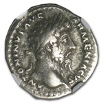 Roman AR Denarius CH Fine NGC (161-180 AD) - Seven Hills Hoard