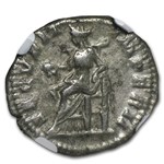 Roman AR Denarius Emperor Geta Ch-VF NGC (209-211 AD)