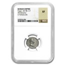 Roman AR Denarius Emperor Trajan (98-117 AD) XF NGC