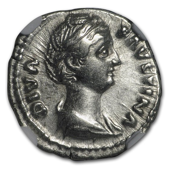 Roman AR Denarius Faustina Sr. (138-140/1 AD) Ch XF NGC (Vault) Roman AR Denarius Faustina Sr. (138-140/1 AD) Ch XF NGC (Vault)