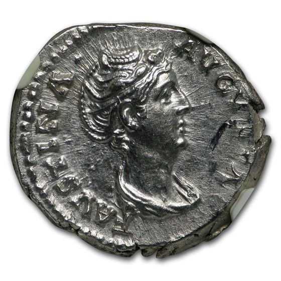 Roman AR Denarius Faustina Sr. (138-140/1 AD) MS NGC Roman AR Denarius Faustina Sr. (138-140/1 AD) MS NGC