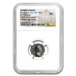 Roman AR Denarius Faustina Sr. (138-140/1 AD) XF NGC (Random)
