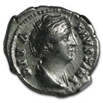 Roman AR Denarius Faustina Sr. (138-140/1 AD) XF NGC (Random)