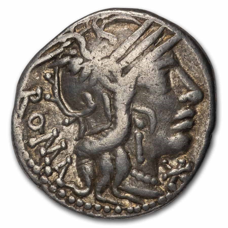 Roman AR Denarius Fulvius/Calidius/Metellus (C.117-116 BC) Fine