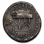 Roman AR Denarius M Plaetorius Cestianus (67 BC) Ch VF (Cr-409/2)