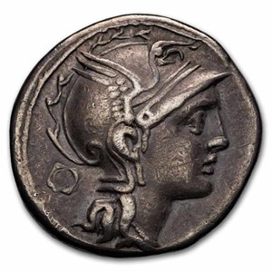 Buy 111-110 BC Roman Silver Denarius XF (Cr-299/1b) | APMEX