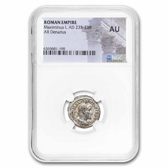 Roman AR Denarius Maximinius I 235 AD AU NGC (Random Coin)